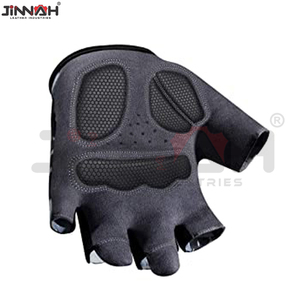 Guantes de Ciclismo Unisex Personalizados para Deportes al Aire Libre, Medios Dedos, Neopreno y Cuero, Lavables, con Logotipo, Precio al por Mayor, Hechos en Pakistán - Product Image 5