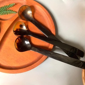 Handmade Mini Horn <b>Spoon</b> with Mirror Polish Eco-Friendly Classic Design for Party Use-Tea/Soup/Condiment <b>Measuring</b> <b>Spoon</b> - Product Image 3