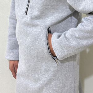 Vente en gros de sweats à capuche en molleton pour hommes, de haute qualité, avec logo personnalisé imprimé, brodés, à fermeture éclair, unis, 100% coton - Product Image 2