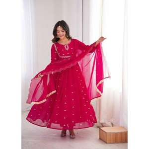 SGF Presents New Modern Embroidered <b>Kurti</b> Pair with Real Modling for Wedding and Party Season - Product Image 1