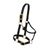 Harnais personnalisé pour chevaux, harnais en nylon résistant pour chevaux, harnais réglables avec sangle de nez rembourrée et fermeture à pression au cou.
