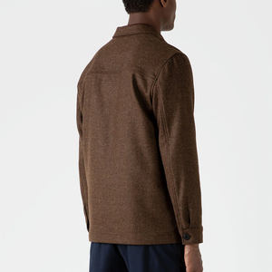 Nouvelle veste universitaire décontractée d'hiver pour hommes, en toile douce respirante, à séchage rapide, à double boutonnage, de haute qualité, personnalisable - Product Image 3