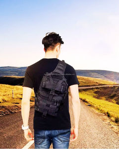 Mochila táctica con marco interno, cierre de cremallera y cierre de broche, compartimento interior, gran capacidad, mochila deportiva de poliéster. - Product Image 3