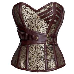 Corsets Vintage pour Femmes, Sexy, Sculptants, Respirants, Modernes, en Brocart, pour Grandes Tailles - Product Image 1