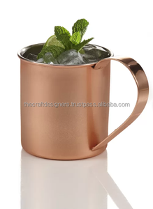 Tasses et tasses à bière en cuivre de haute qualité OEM ODM Tasse à mule de Moscou en cuivre personnalisée Tasses à cocktail réutilisables pour l'utilisation de Barware - Product Image 3