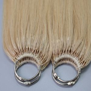 Vente en gros de haute qualité cheveux humains vietnamiens plume trame Extension couleur blonde texture droite au meilleur prix - Product Image 4
