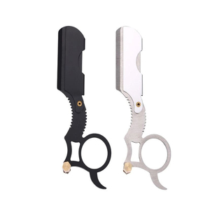 Navaja de barbero de filo recto de acero inoxidable para afeitado de precisión y estilizado de barba y cabello - Product Image 6