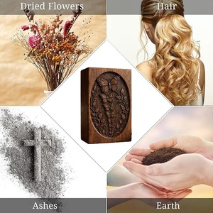 Urne funéraire artisanale en bois gravée papillon, écologique, en bois naturel, pour animaux de compagnie, souvenir commémoratif, rangement personnalisé pour cendres - Product Image 3