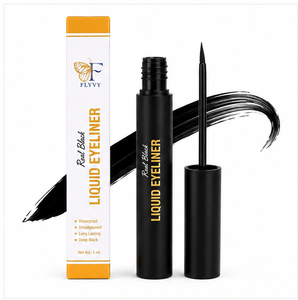 FLYVY ลิควิด มิเนอรัล อายไลเนอร์ |   สีดำเข้ม กันน้ำ ติดทนนาน ไม่เลอะเทอะ แม่นยำ - Product Image 2