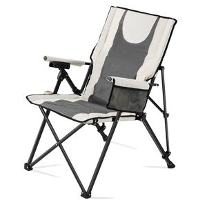 Sedia da Campeggio Pieghevole in Ferro per Esterni, 3 Posizioni Reclinabili, Capacità 120 kg, Completamente Imbottita, Adatta per Spiaggia - Product Image 6