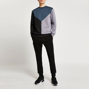 Sweat-shirt surdimensionné pour homme en molleton doux, coupe décontractée, col rond, ourlet côtelé, confortable, vêtement streetwear moderne, OEM - Product Image 3