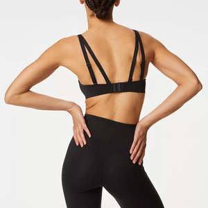 Sujetador Deportivo de Yoga para Mujer, 100% de Alta Calidad, Media Copa, Sin Costuras, Antibacterial, de Secado Rápido y Transpirable, con Logotipo Personalizado para Adultos - Product Image 4