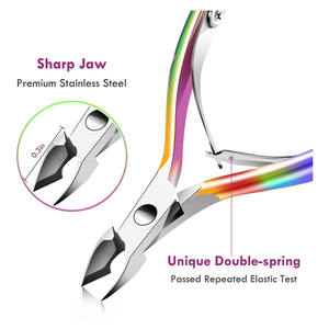 Cuticle Trimmer Cuticle Remover with Cuticle Pusher Stainless Steel utilized to manicures and pedicures - Product Image 2