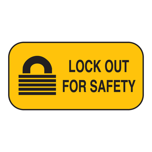Señal de Seguridad Brady para Bloqueo en Áreas Industriales de Bloqueo/Etiquetado - Product Image 1