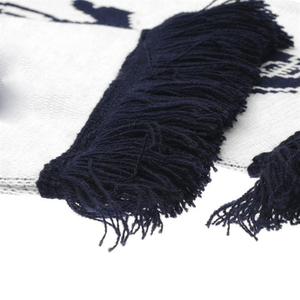 Classic Unique Letter Design High Quality Lightweight Breathable Durable Windproof Football <b>Scarves</b> Women Custom Team Logo Print - Product Image 5