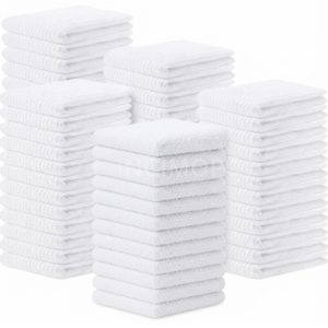 Offre Spéciale – Serviettes de Nettoyage en Coton Côtelé Blanc 16x19 32oz, 100% Coton, Multi-usages pour Cuisine, par Indian Wholesale Factor - Product Image 3