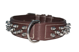 Collier pour chien en cuir rembourré de luxe avec pointes pour grands chiens, fournisseur en gros de Divine International - Product Image 5