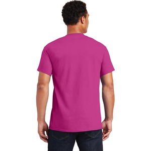 เสื้อยืดคอกลมแขนสั้นผู้ชาย สีพื้น ผ้าฝ้าย ทรงปกติ สไตล์ลำลอง ผ้าเจอร์ซีย์ถัก ดีไซน์เรียบ - Product Image 6