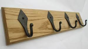Rustic Wooden <b>Wall</b> Hook <b>Rack</b> for Clothes Keys Towels - Product Image 6