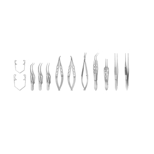 Pinzas Quirúrgicas Oftalmológicas Castroviejo Premium, Herramientas Médicas Profesionales, Reutilizables, Manuales, Clase II, Certificación CE - Product Image 2