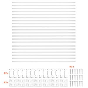 Confezione da 20 Profili LED a U da 2M (6.6 Ft) con Copertura Opaca, Tappi Terminali e Clip di Montaggio Serie 6000 Grado L - Product Image 1