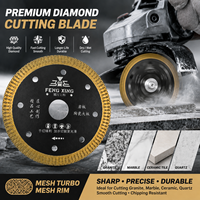 Disque de coupe diamanté industriel premium FENGXING 105 mm (4 po) pour maçonnerie, carrelage céramique, pierre naturelle, bords lisses, faible bruit, durable