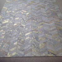 Tapis en cuir de vachette véritable antidérapant, fait à la main, imprimé d'animaux, à poils bas, pour la décoration intérieure et extérieure, à usage commercial et domestique.