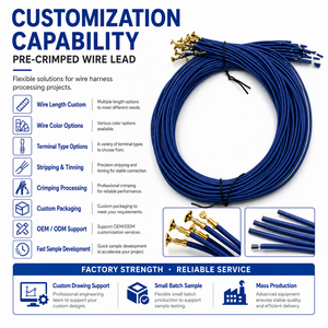 Kabel Pre-Crimped, Kabel Harness Kustom, Perakitan Kabel, Konektor Terminal Tembaga, Kabel OEM ODM, Pasokan Pabrik - Product Image 5