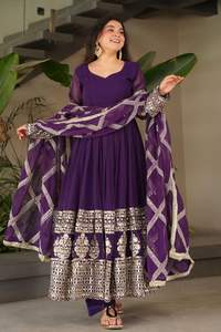 Nouvelle tenue Sharara de créateur pour soirée et festival, ensemble robe et dupatta, grandes tailles, robes de soirée - Product Image 5
