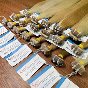 MEGA SOLDE Extensions de cheveux naturels vietnamiens 100% lisses, à bandes adhésives, colorées, double épaisseur, très haute qualité, soyeuses - Product Image 3