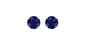 Boucles d'oreilles clous en or massif 14k 18k avec rubis taille ronde 1 carat, fermoir à vis, bijoux fins pour femme, cadeau, soirée, usage quotidien - Product Image 2