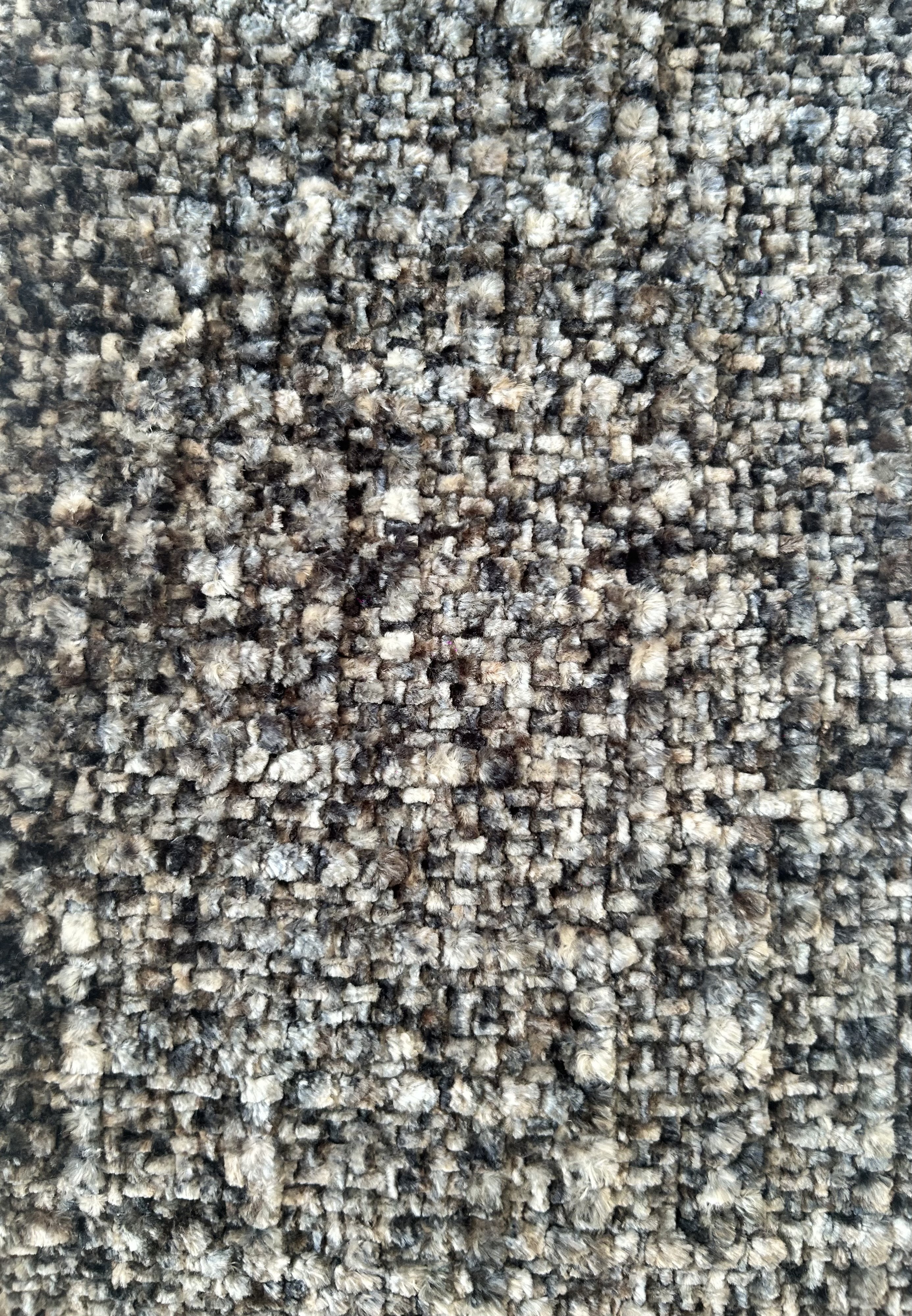 เชนิลผสมสีเทา-ขาว