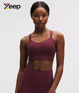 เสื้อชั้นในกีฬาโยคะคุณภาพสูงสำหรับผู้หญิง XEEP รุ่น XC-SB-114 แบบเรียบง่าย ระบายอากาศได้ดี สายปรับได้ แผ่นรองถอดออกได้ รองรับได้ดีเยี่ยม แห้งเร็ว - Product Image 1