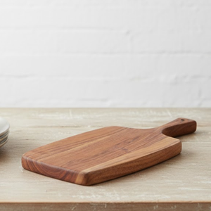 Grande planche à fromage et charcuterie en bois d'acacia avec poignée |   Planche à servir, à découper et à hacher écologique de qualité supérieure - Product Image 4