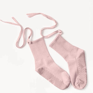 Calcetines Antideslizantes para Pilates Reformer con Correa y Lazo, Logotipo Personalizado, Algodón de Alta Calidad, Ajuste Cómodo para Mujeres, para Pilates, Barre, Yoga, Estudio - Product Image 5
