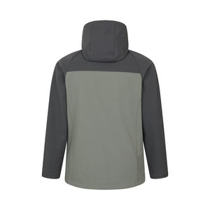 Chaqueta Softshell Regular de Otoño para Hombre, Diseño con Capucha, Forro Polar Cálido, Cierre Impermeable, Parches Frontales, para Actividades al Aire Libre - Product Image 3