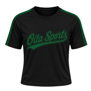 Conjunto de Uniforme Deportivo Negro y Verde, Top de Manga Corta, Falda Plisada, Ropa Deportiva para Equipos, Entrenamiento, Competencia, Práctica - Product Image 3