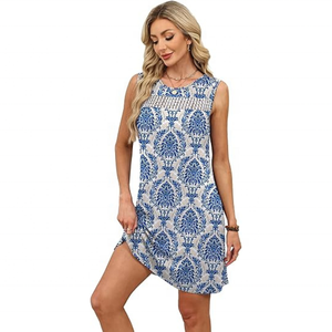 Vestidos de Verano WIHOLL para Mujer 2026, Vestido Mini de Encaje con Bolsillos para Vacaciones en la Playa y Moda de Primavera - Product Image 4