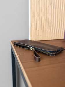 New Genuine Leather <b>Glasses</b> Cover Luxury Eyewear <b>Case</b> Full Grain Leather Sunglasses Pouch Bulk Wholesale Manufacturer LGC-0021 - Product Image 3