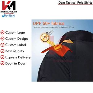 Camiseta Polo Táctica de Paintball con Logotipo Personalizado OEM, Costuras Resistentes, Ropa Deportiva y de Entrenamiento para Exteriores, Directo de Fábrica - Product Image 2