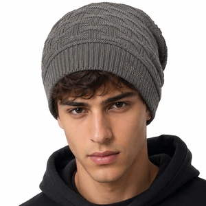 Unisex Slouchy Knit Beanie <b>Cap</b> Premium Knit <b>Winter</b> Comfort Soft Feel Urban Style Warm Fit Daily Wear Modern Design Cozy Fashion - Product Image 1