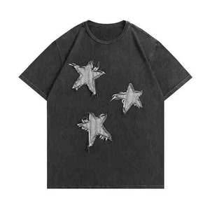 T-shirt à épaules tombantes en tissu doux, coupe ample, forme confortable pour un usage quotidien, looks décontractés et facile à assortir - Product Image 1