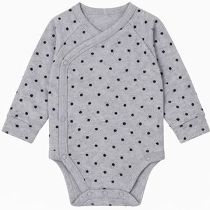 JALBEBE Combinaison enveloppante unisexe pour bébé, à manches longues, lavable, éco-responsable, avec fermeture boutonnée sur le devant, en coton et élasthanne tissé, collection automne - Product Image 2