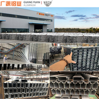 Perfil de Aluminio con Revestimiento de Fluorocarbono para Muros Cortina, Puertas y Ventanas de Edificios