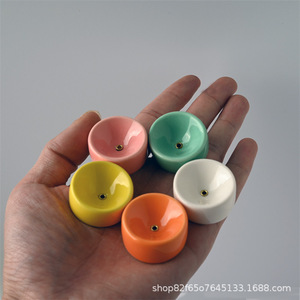 Porte-encens en céramique, brûleur d'encens rond, plat d'aromathérapie pour bâtonnets d'encens, décoration d'intérieur - Product Image 3