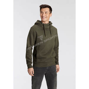 เสื้อฮู้ดดี้ผู้ชายแบบ unisex สำหรับฤดูหนาว ขายส่ง พร้อมเชือกผูก ปรับแต่งพิมพ์ลายปักโลโก้ ผ้าฝ้ายระบายอากาศได้ดี - Product Image 5