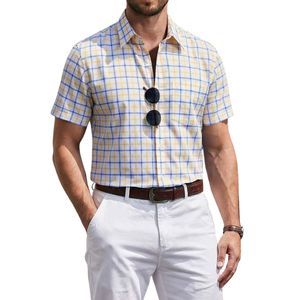 <b>Check</b> <b>Shirt</b> Button Down Dress <b>Shirt</b> Woven Poplin Fabric Anti Wrinkle Point Collar Daily Wear Smart Checkered <b>Shirts</b> - Product Image 2