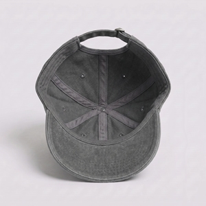 Faded Dark Gray 6 Panel Baseball Cap 3D Embroidery Image Letter Custom <b>Dad</b> <b>Hat</b> Adjustable Unisex Sports Headwear Common Fabric - Product Image 5