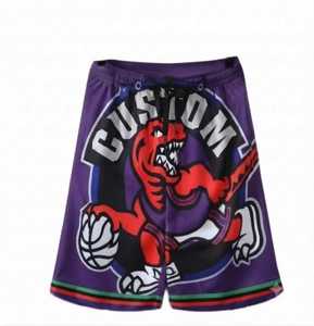 Pantalones Cortos de Baloncesto Personalizados para Hombre, Transpirables, de Malla, 220g, 100% Poliéster, Secado Rápido, Cintura Elástica, Bolsillos Laterales, Ropa Deportiva de Verano para Exteriores - Product Image 1