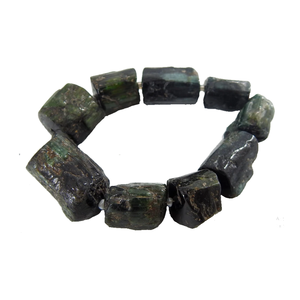 Collar de Peridoto Verde Claro Aamna Gems para Mujer, Cuentas de Piedra Natural en Bruto, Cristal Perforado, Suministros para Fabricación de Joyería Curativa, Cuadrado - Product Image 3